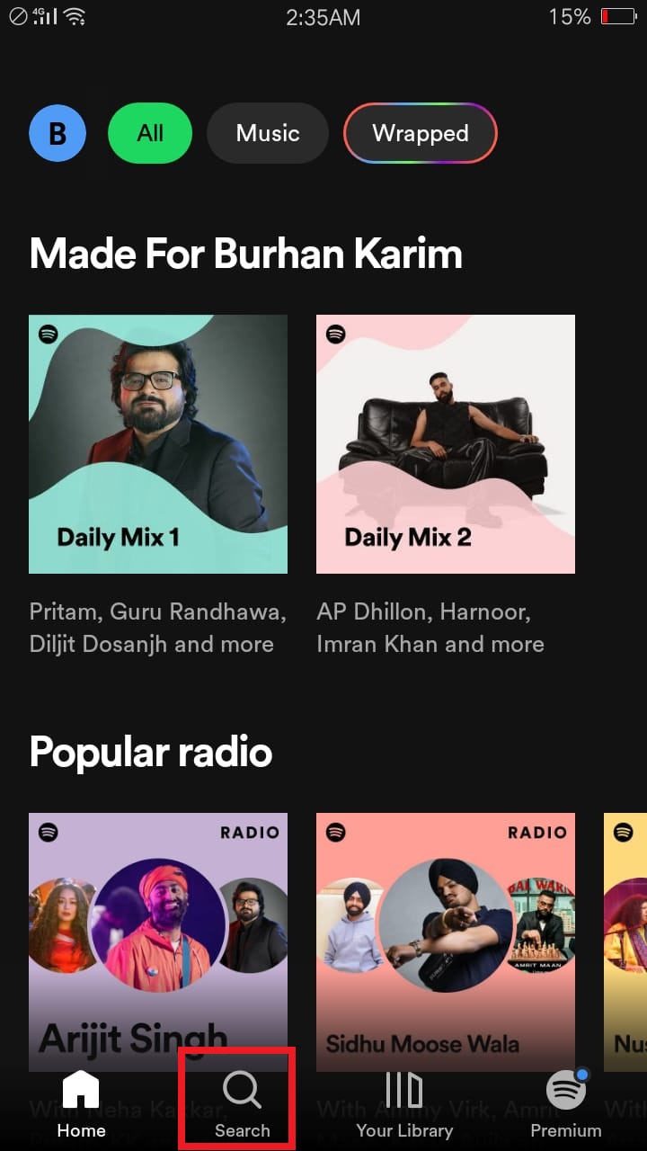 open spotify app